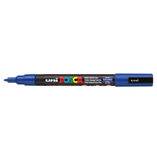 Posca Tusser - PC-3M 0,9 - 1,3 mm 1 st Blå 33