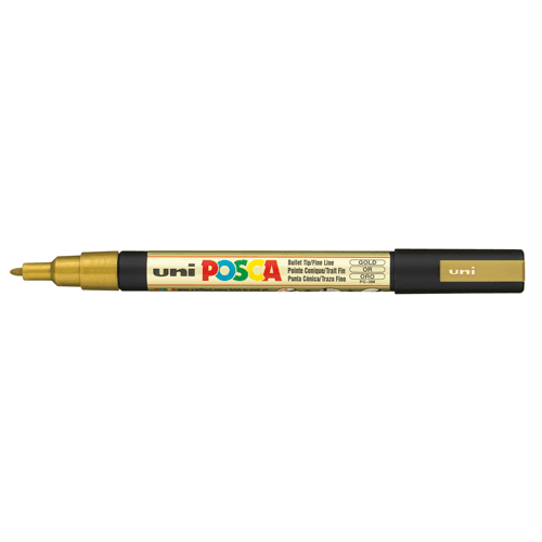 Posca Tusser - PC-3M 0,9 - 1,3 mm 1 st Guld 25