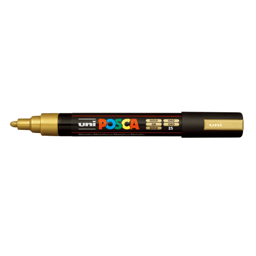 Uni Posca Tusser PC-5M 1 st 1,8-2,5 Guld 25