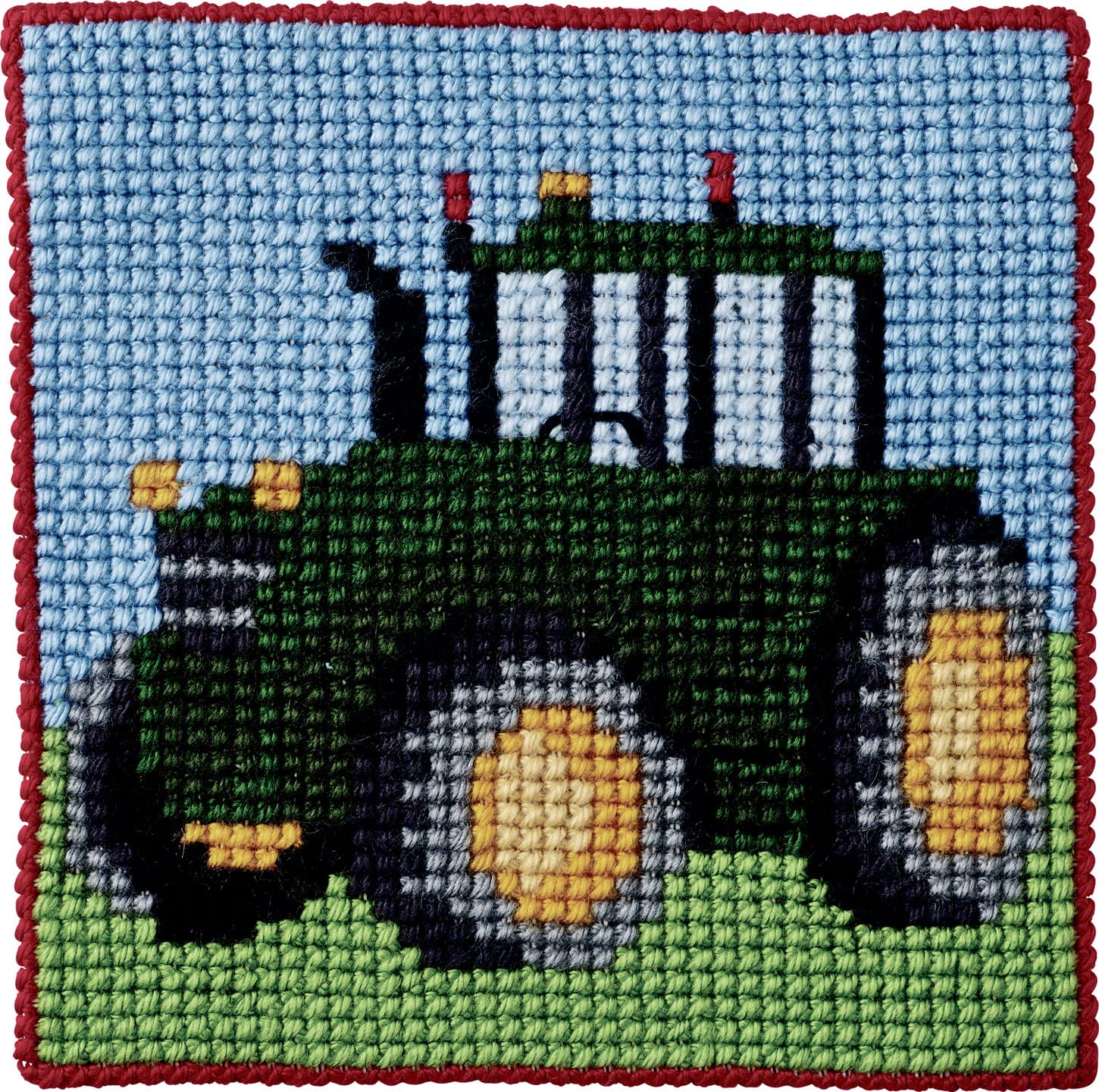 Permin Broderi - Påritad broderipaket för barn med Traktor - 9320