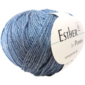 Permin Esther Garn - fv 883409 Ljus Cobolt