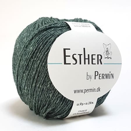 Permin Esther Garn - fv 883406 Grön