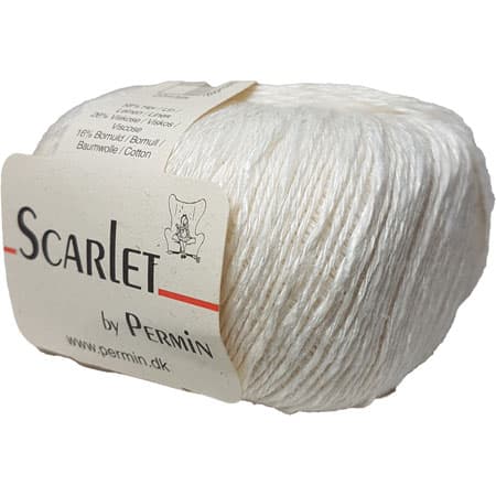 Scarlet Permin Lingarn fv 888003 Vit