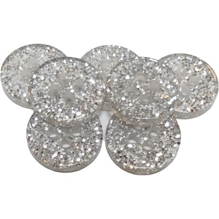 Silverknapp av plast 4 hål 15 mm-18429-15-0001