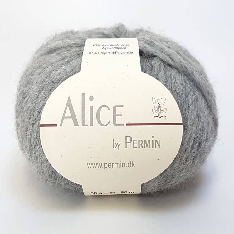 Alice Permin - Alpaca  Ullgarn  - fv 03 Ljus Grå