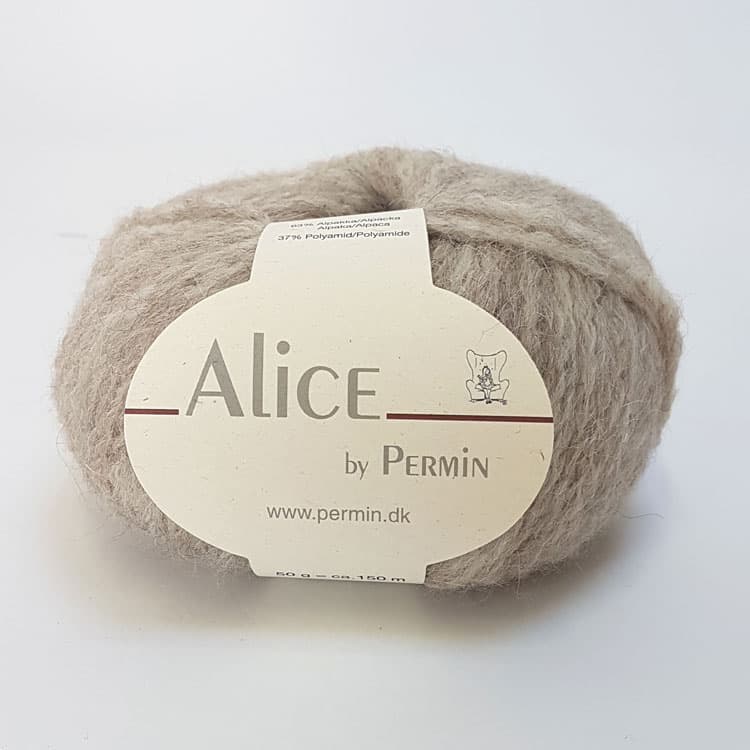 Alice Permin - Alpaca  Ullgarn  - fv 06 Beige
