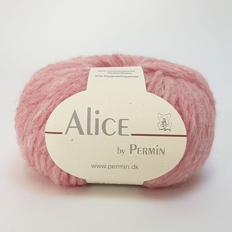 Alice Permin - Alpaca  Ullgarn  - fv 10 Rosa