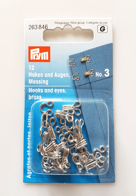 Krokar med öga - Blank metall