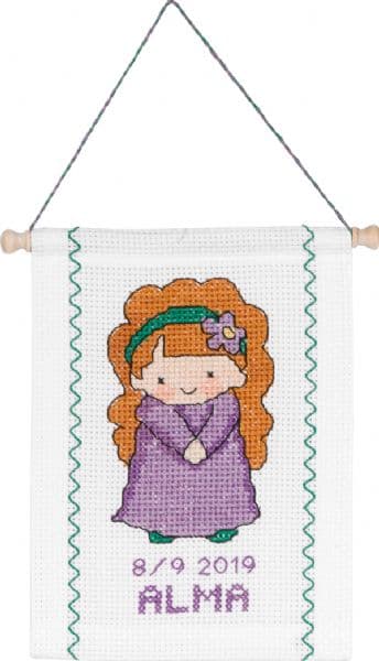 Permin Broderikit Stjärntecken Jungfru 18 x 25 cm - 13-8818