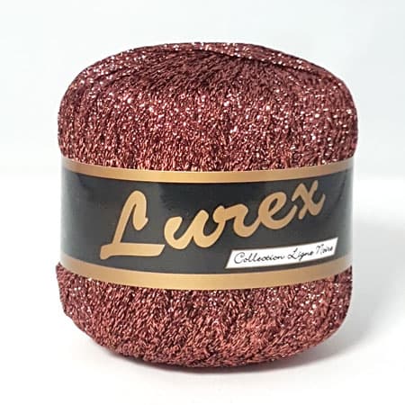 Lurex-effektgarn - Kopparfärgat garn - fv 14