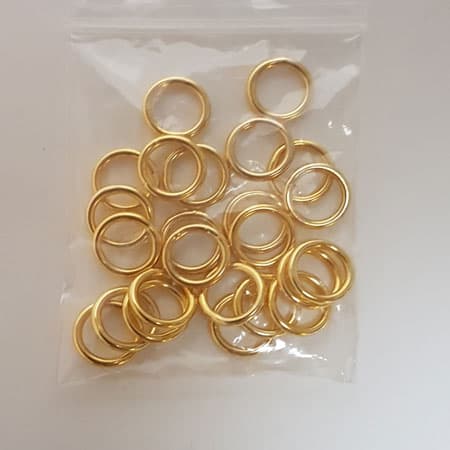 Mässing gardinringar Prym 10/14 mm 24 st