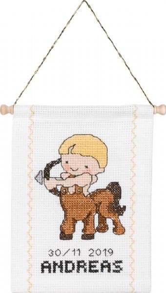 Permin Broderikit Stjärntecken Skytten 18 x 25 cm - 13-8821