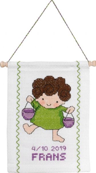 Permin Broderikit Stjärntecken Vågen 18 x 25 cm - 13-8819