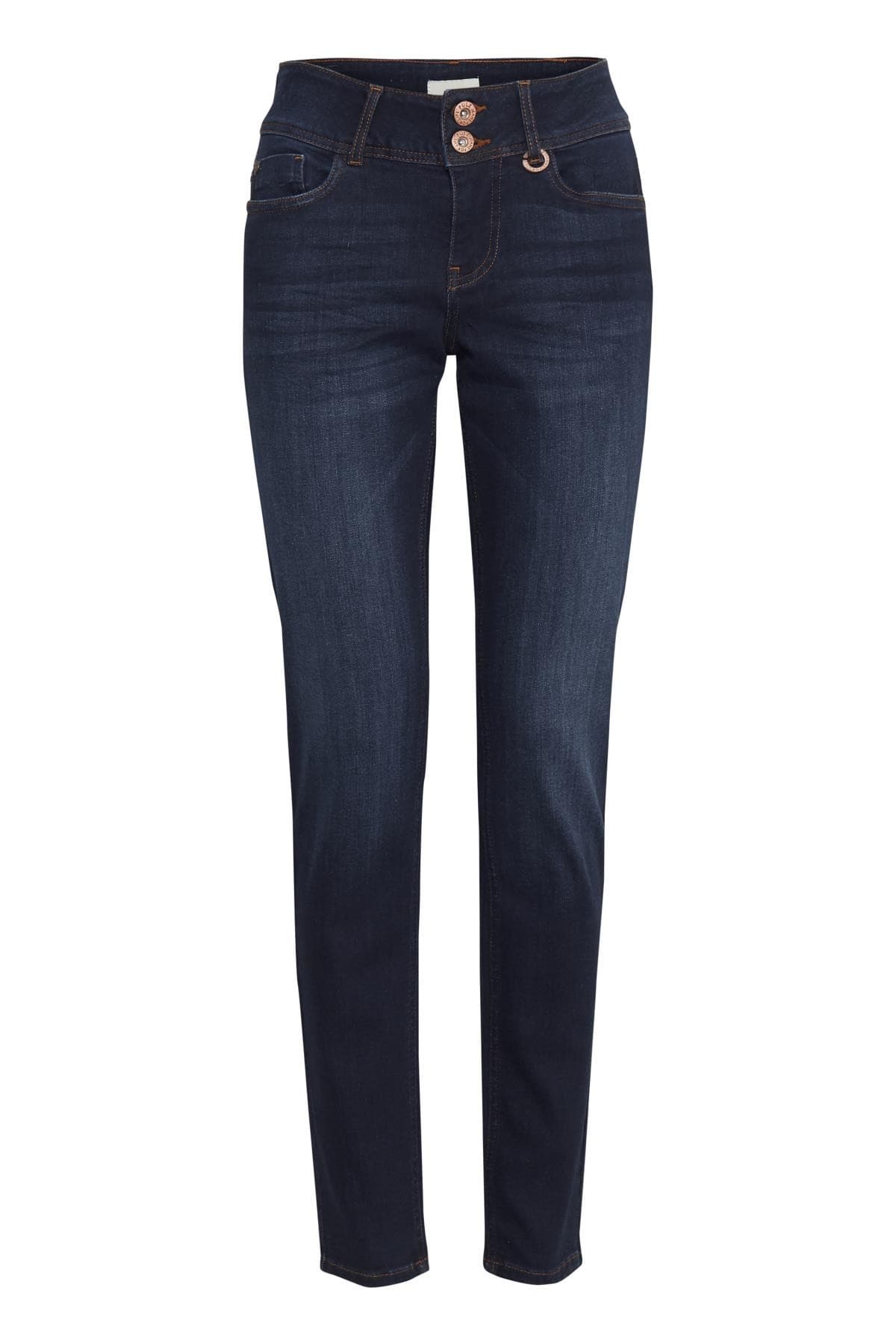 Pulz PZSUZY Curved Jeans Skinny Legs 50205549 Dark Blue Denim