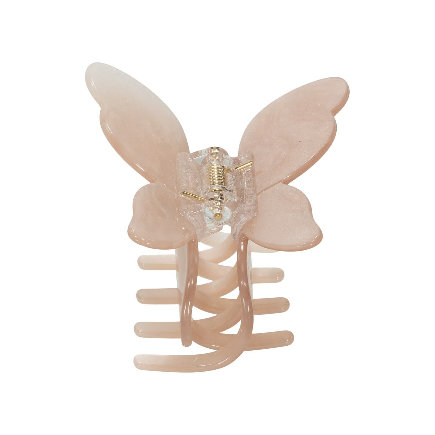 PICO Butterfly Claw - Beige shimmer sommerfugle hårklemme CL28