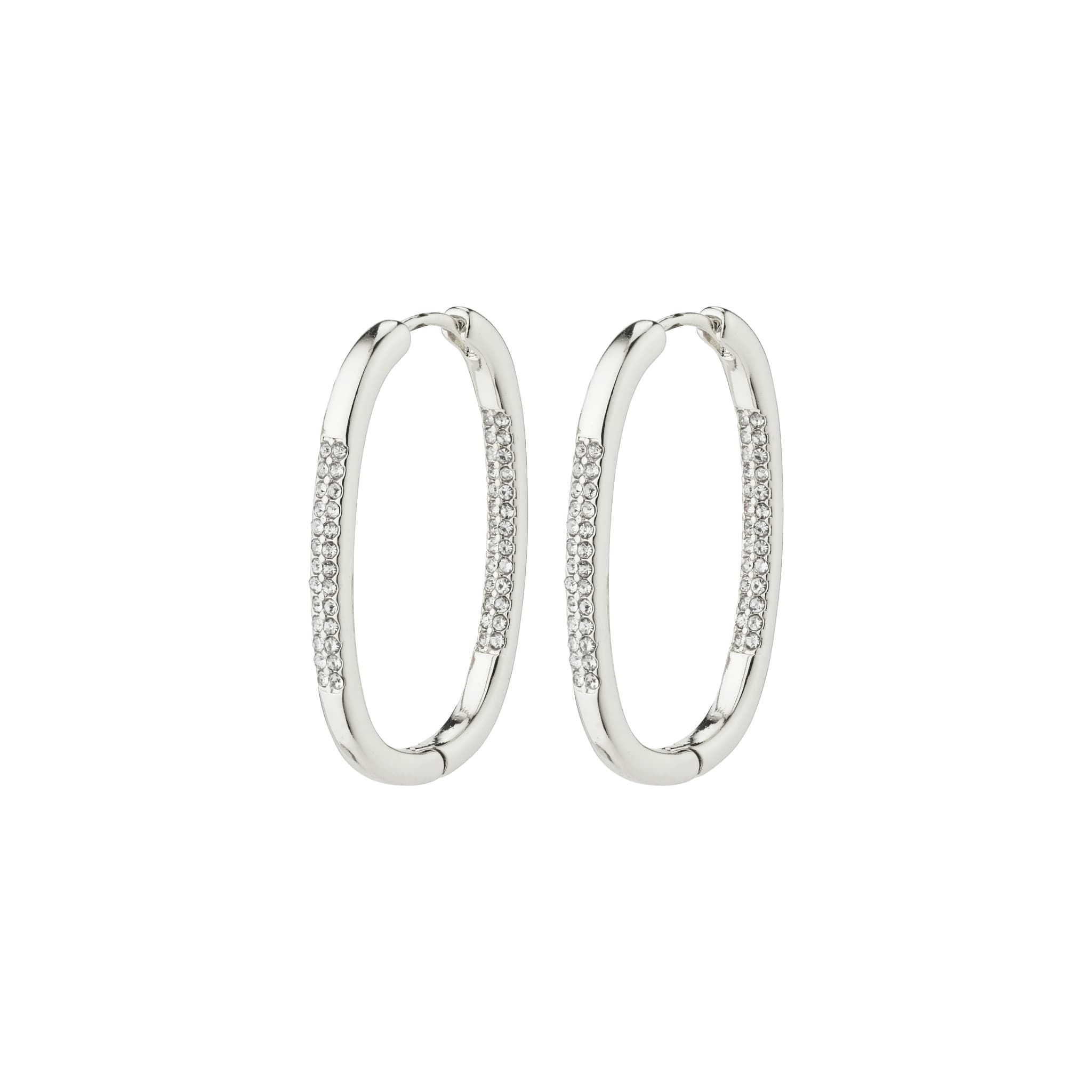 Pilgrim STAR recycled hoops 262416053 Sølvbelagt