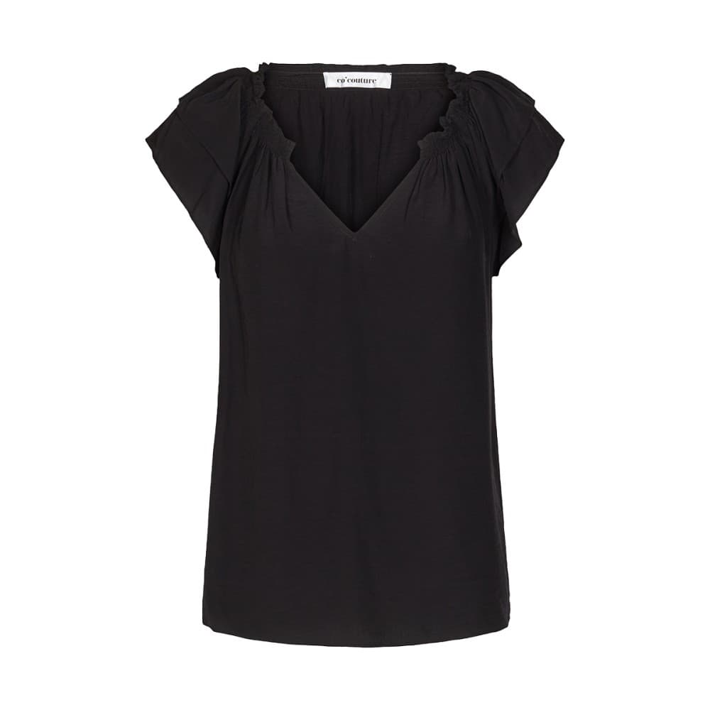 Co'couture Sunrise Top -  Sort bluse 75683 Black