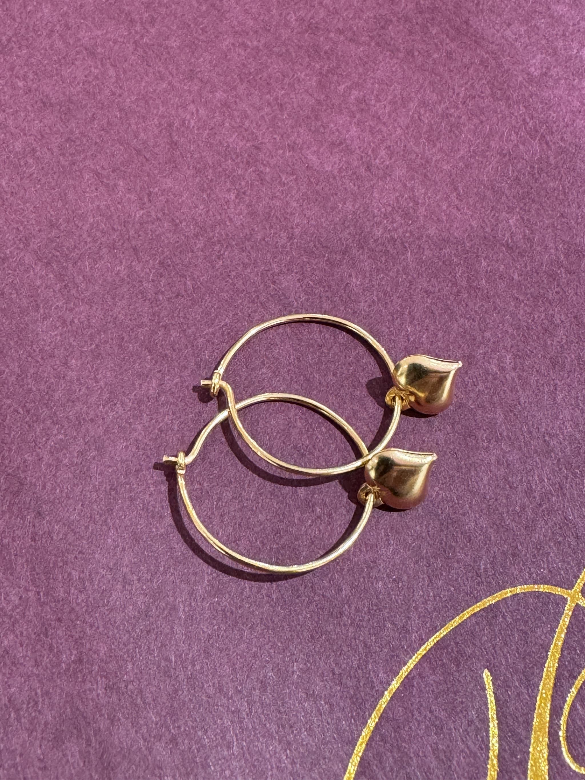 Pico LOVESHINE HOOPS X01013 FG, Goldplated