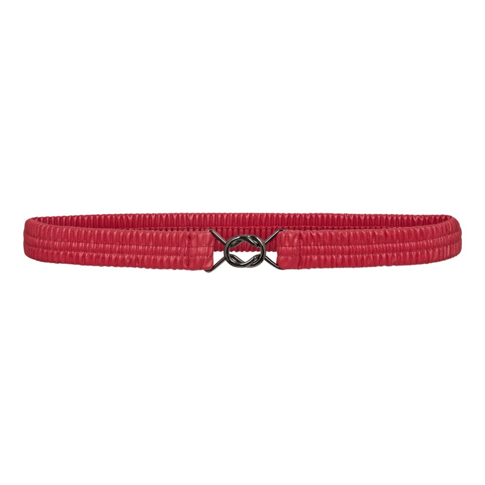 Co'couture New Bria Slim Belt - Rødt elastik bælte 39027