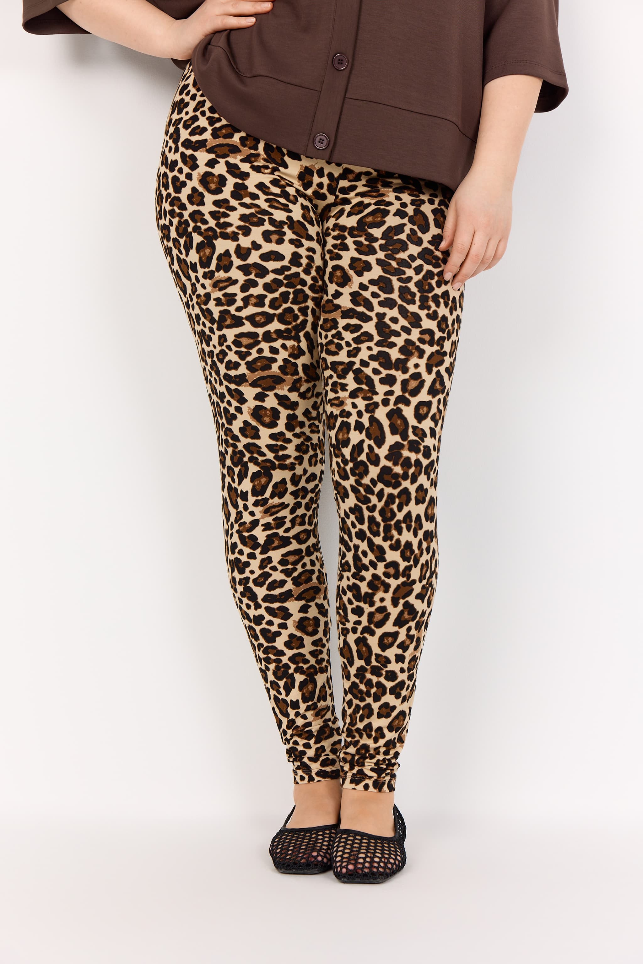Wasabi WA-MARIA 3 - Leggings leopard print W20364 Sand Combi