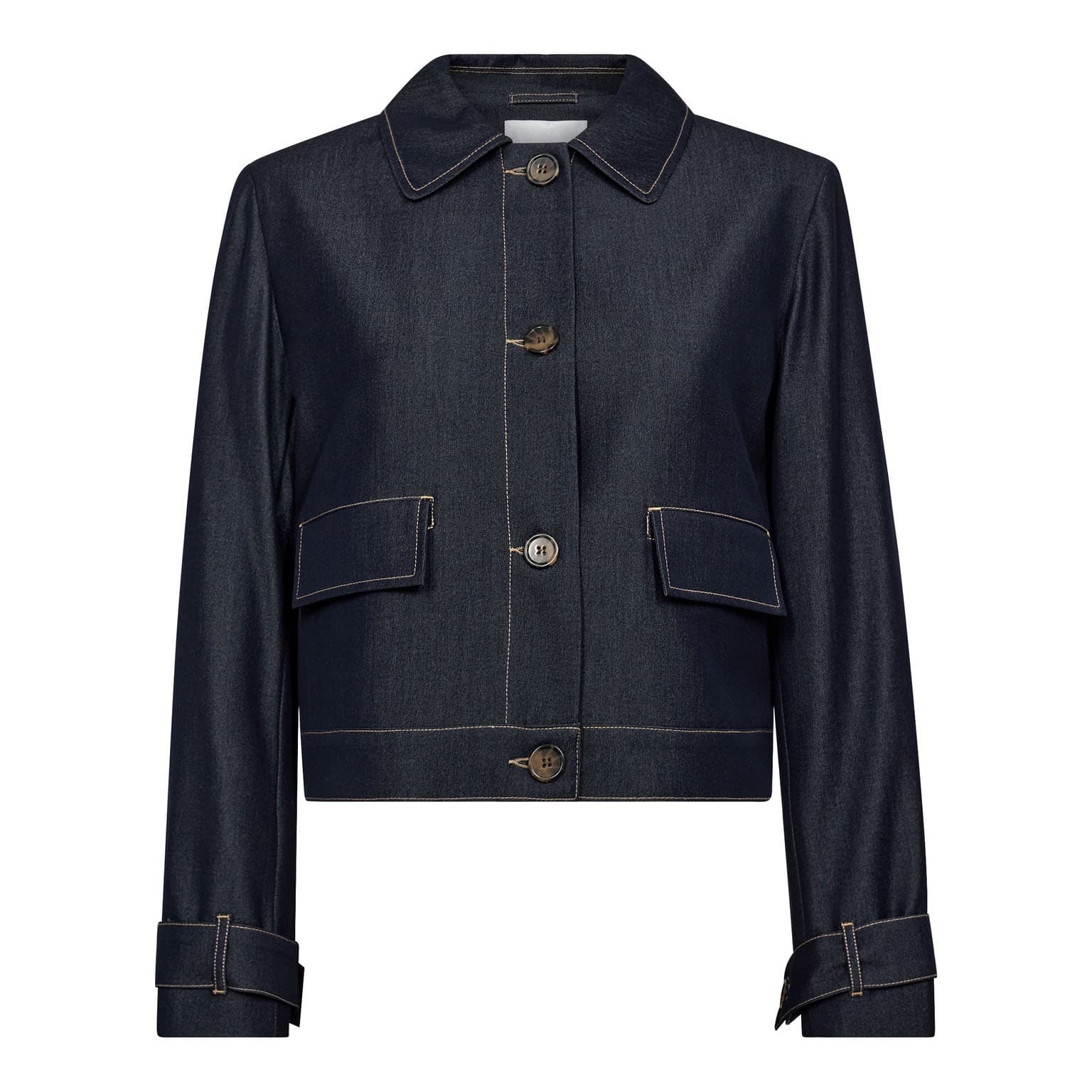 Co'Couture TerryCC Denim Jacket - Blå denim jakke 30325 Navy Denim