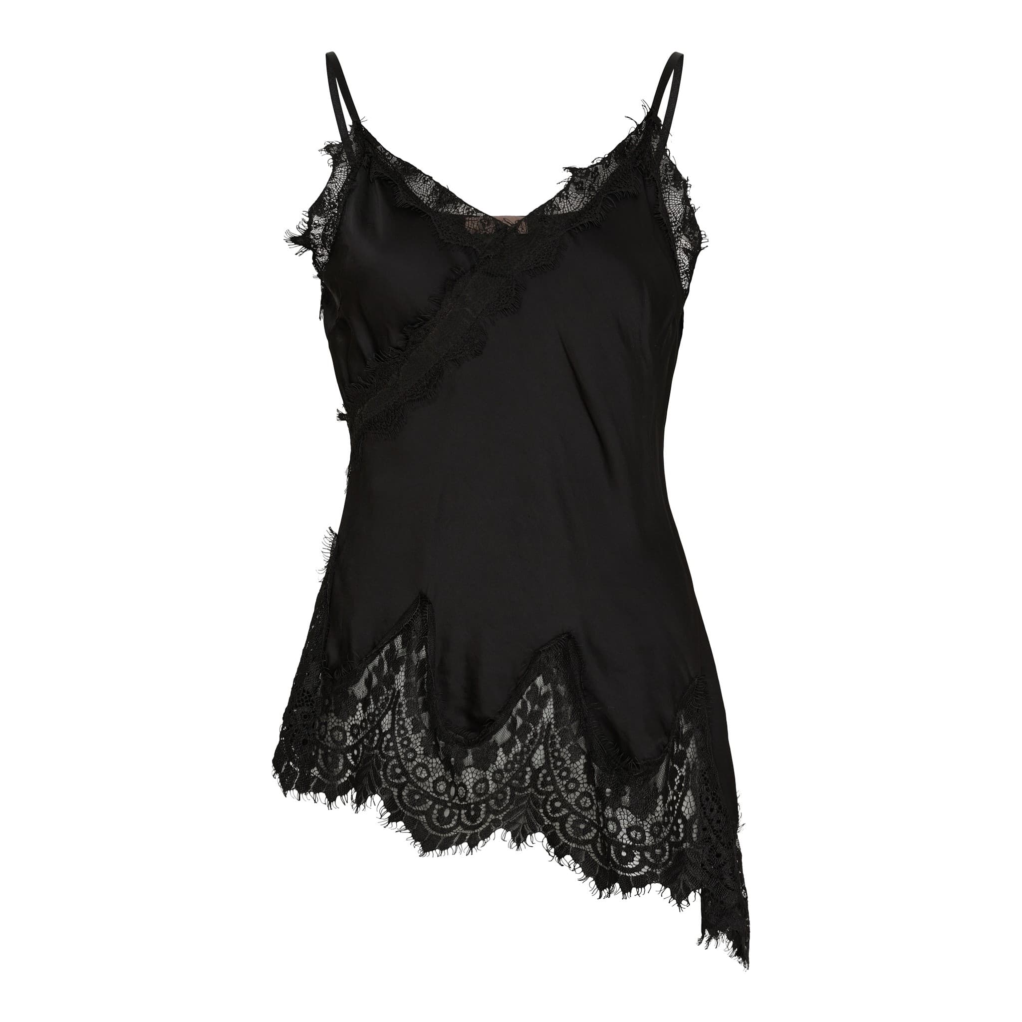 Marta MdcDream Top - Sort top med blonde 23408 Black
