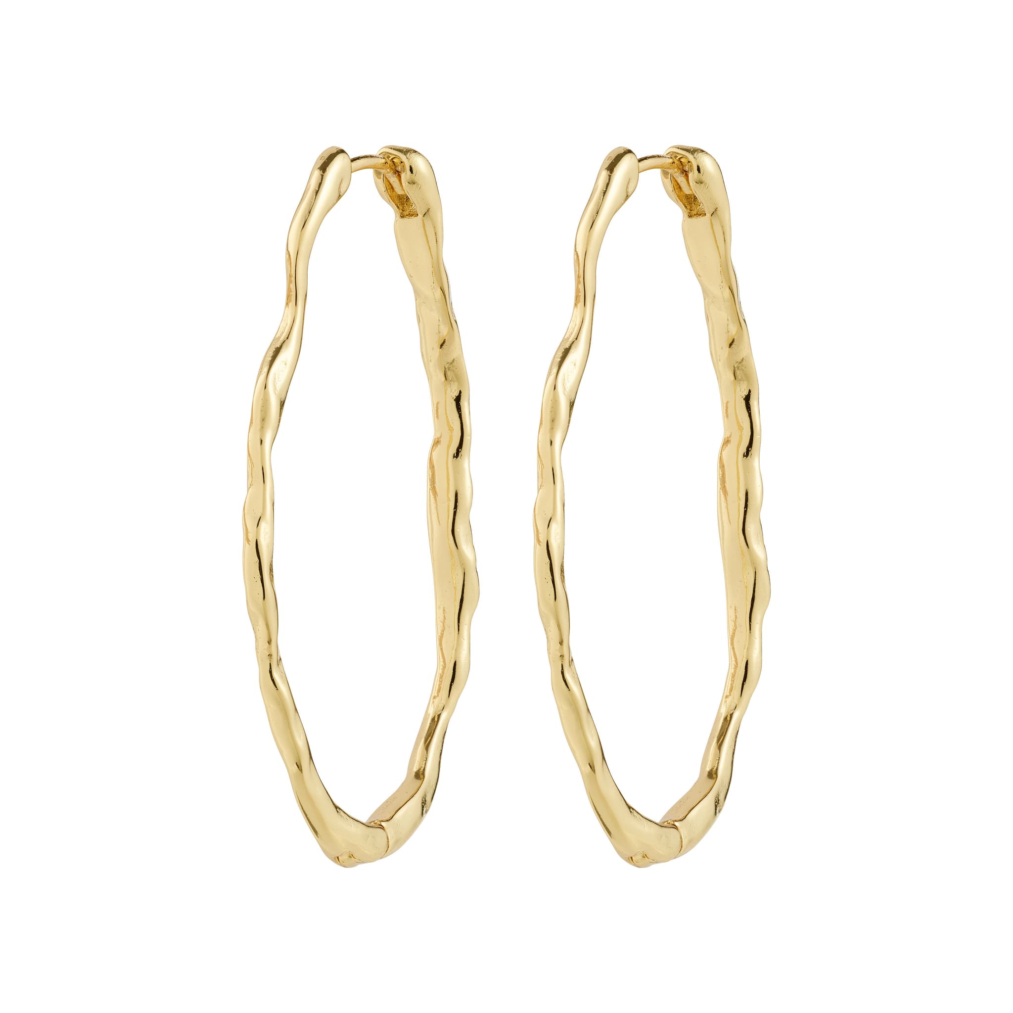 Pilgrim TIMBER hoop øreringe 262612033 Guldbelagt