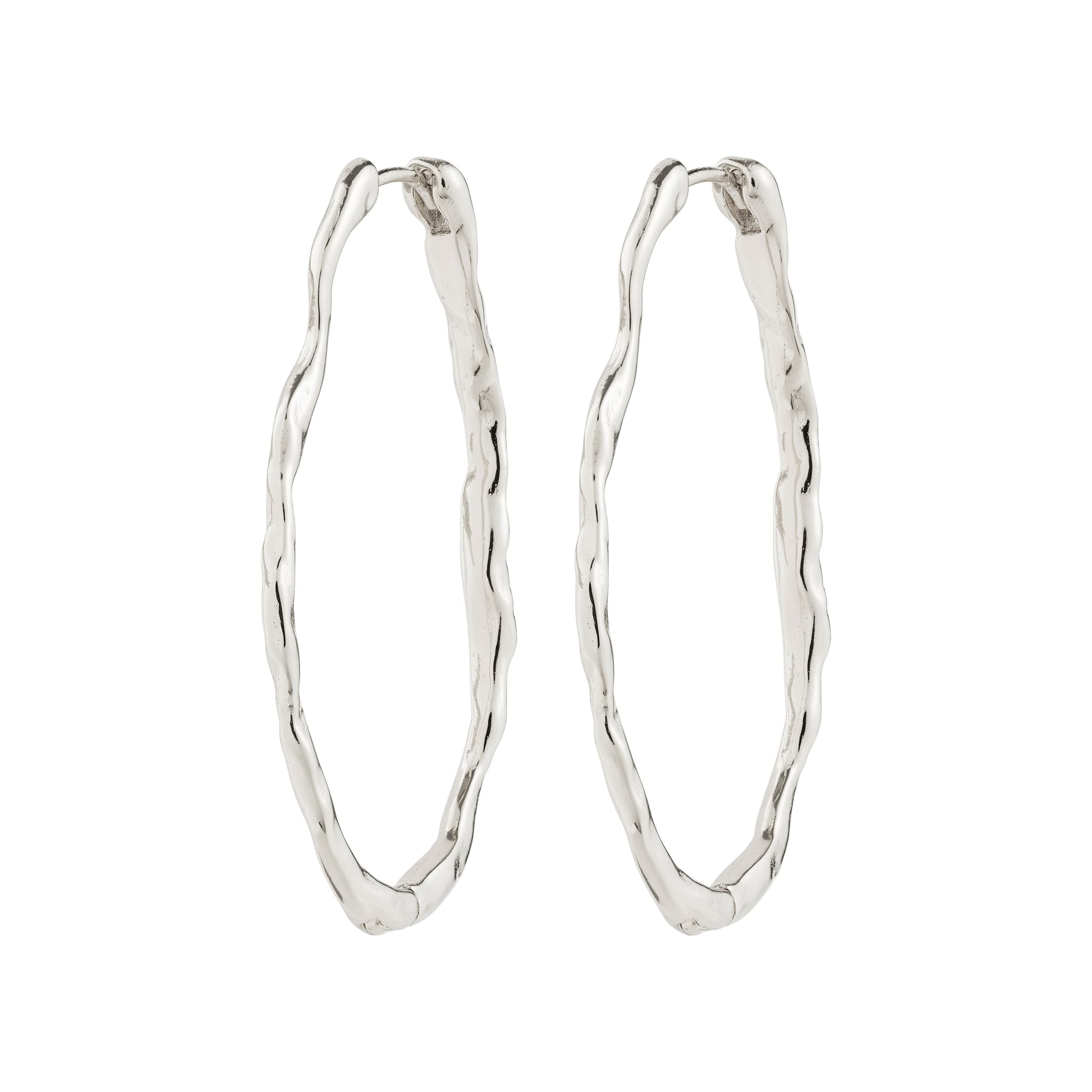 Pilgrim TIMBER hoop øreringe 262616033 Sølvbelagt