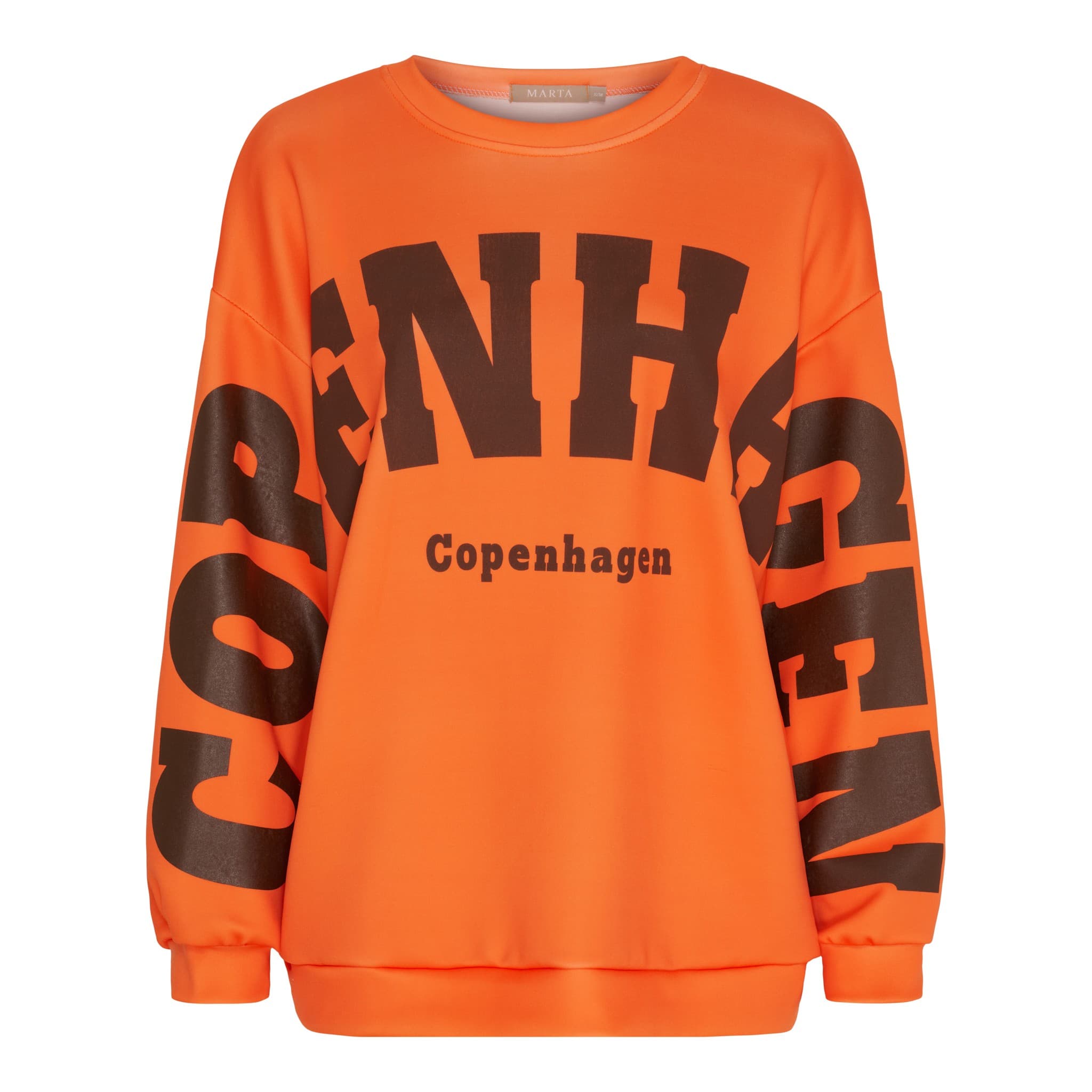 Marta MdcHibiscus Sweatshirt - Orange/Brun sweatshirt 22659 Orange/Moro