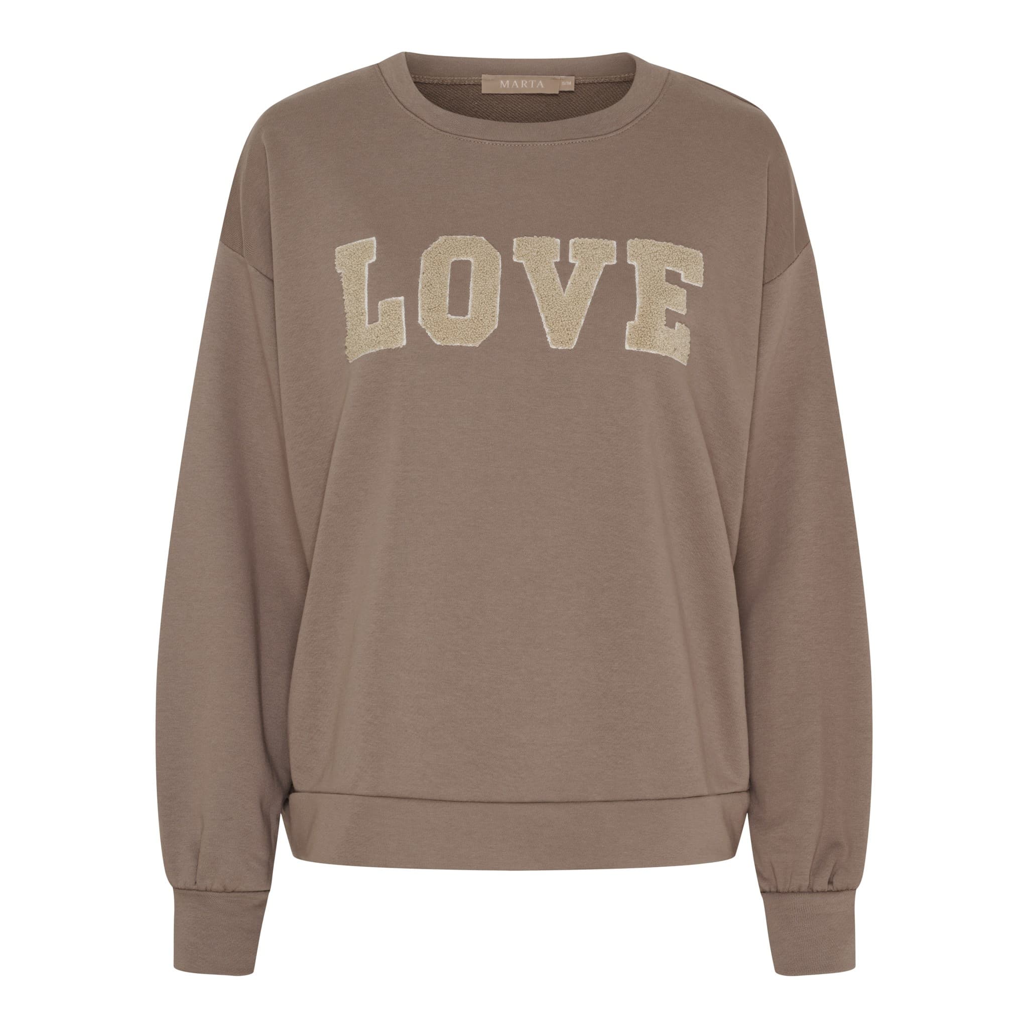 Marta MdcJessa Sweatshirt - Brun sweatshirt 7976 Fango Melange
