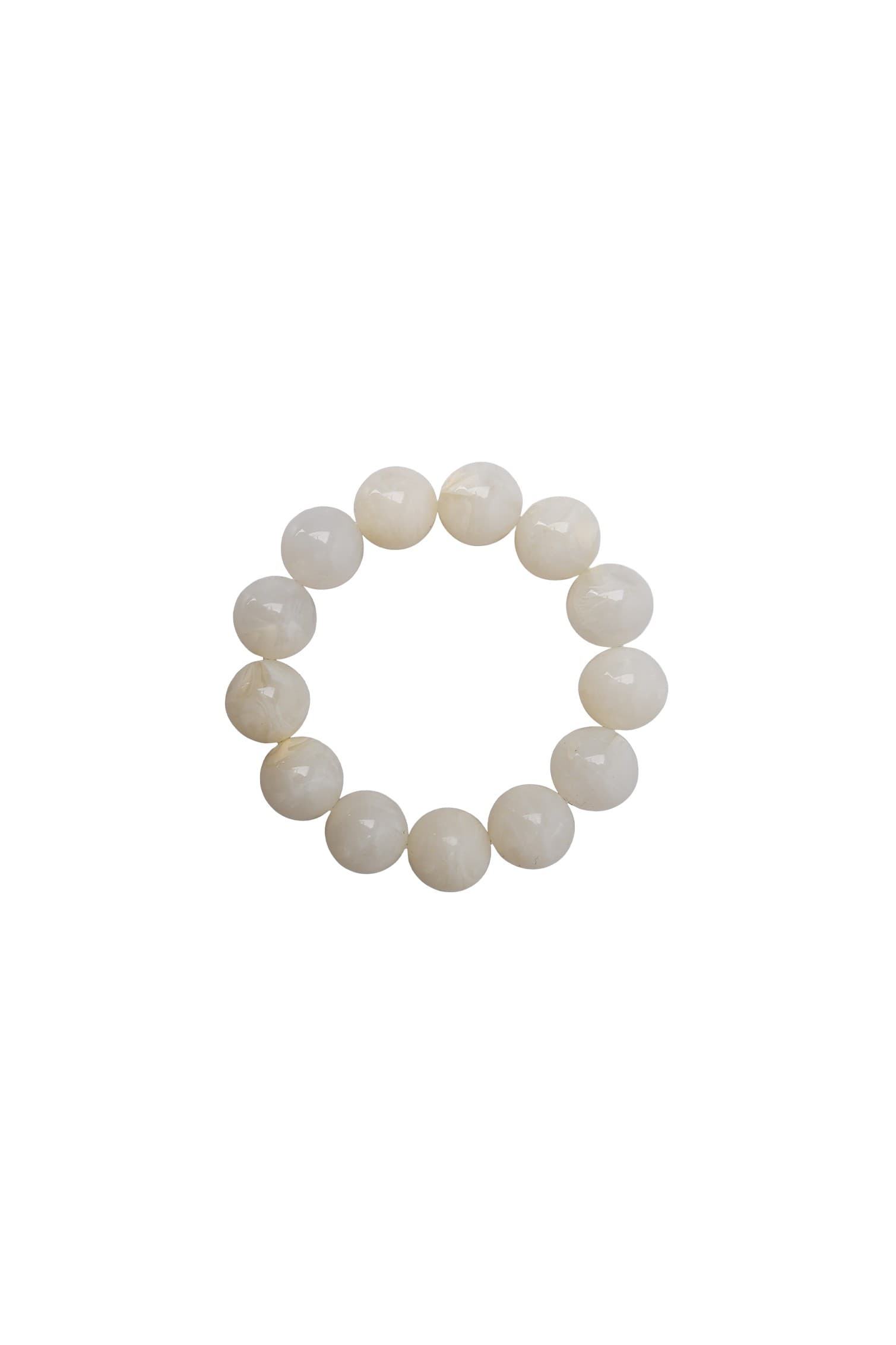 Black Colour BCMILOVA BRACELET - Cremefarvet perle armbånd 4518 Creme
