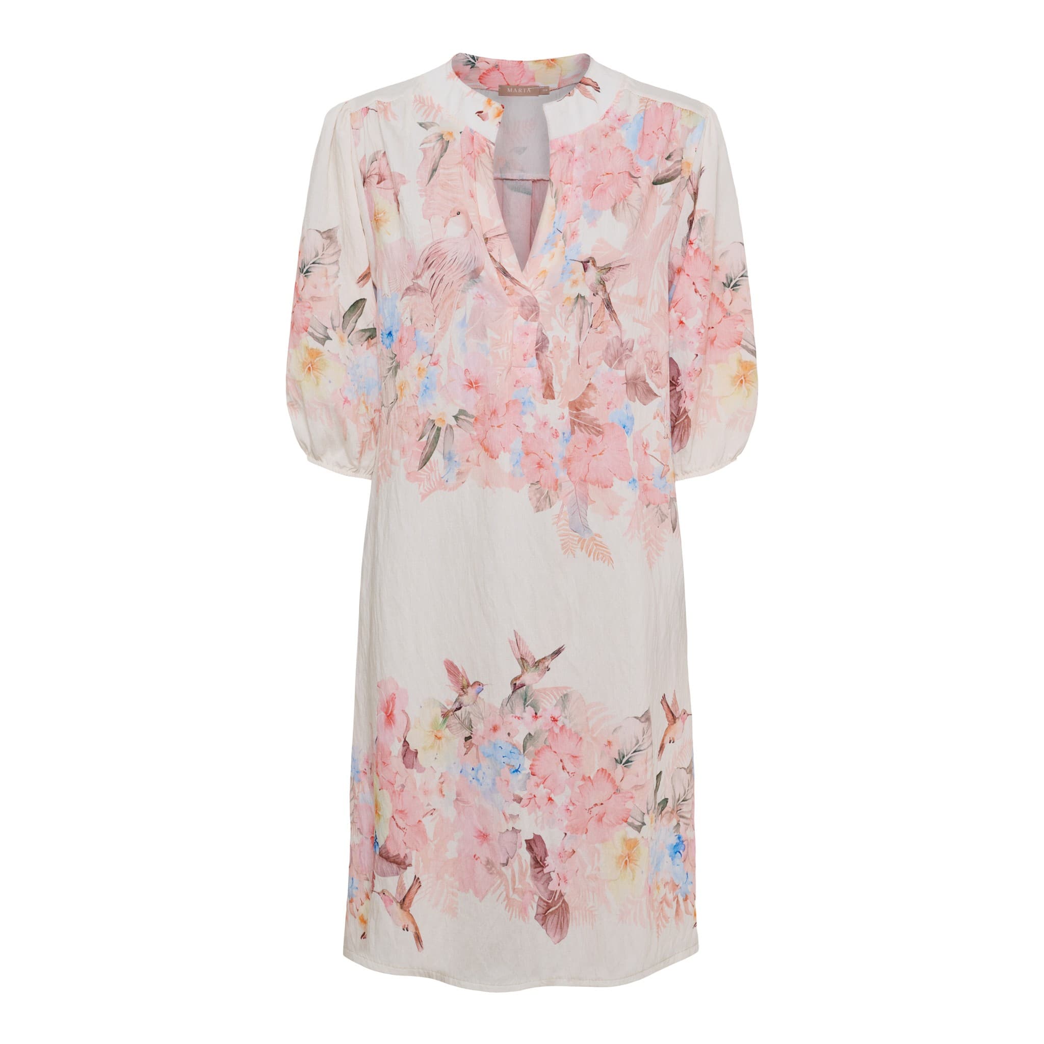 Marta MdcGoldie Dress - Rosa printet kjole 7474 Rosa6198tpg