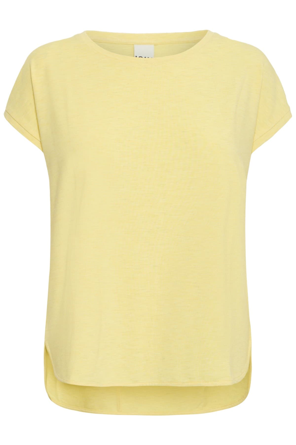 ICHI IHREBEL SS6 T-shirt - Gul t-shirt med glimmer 20109945 Mellow Yellow