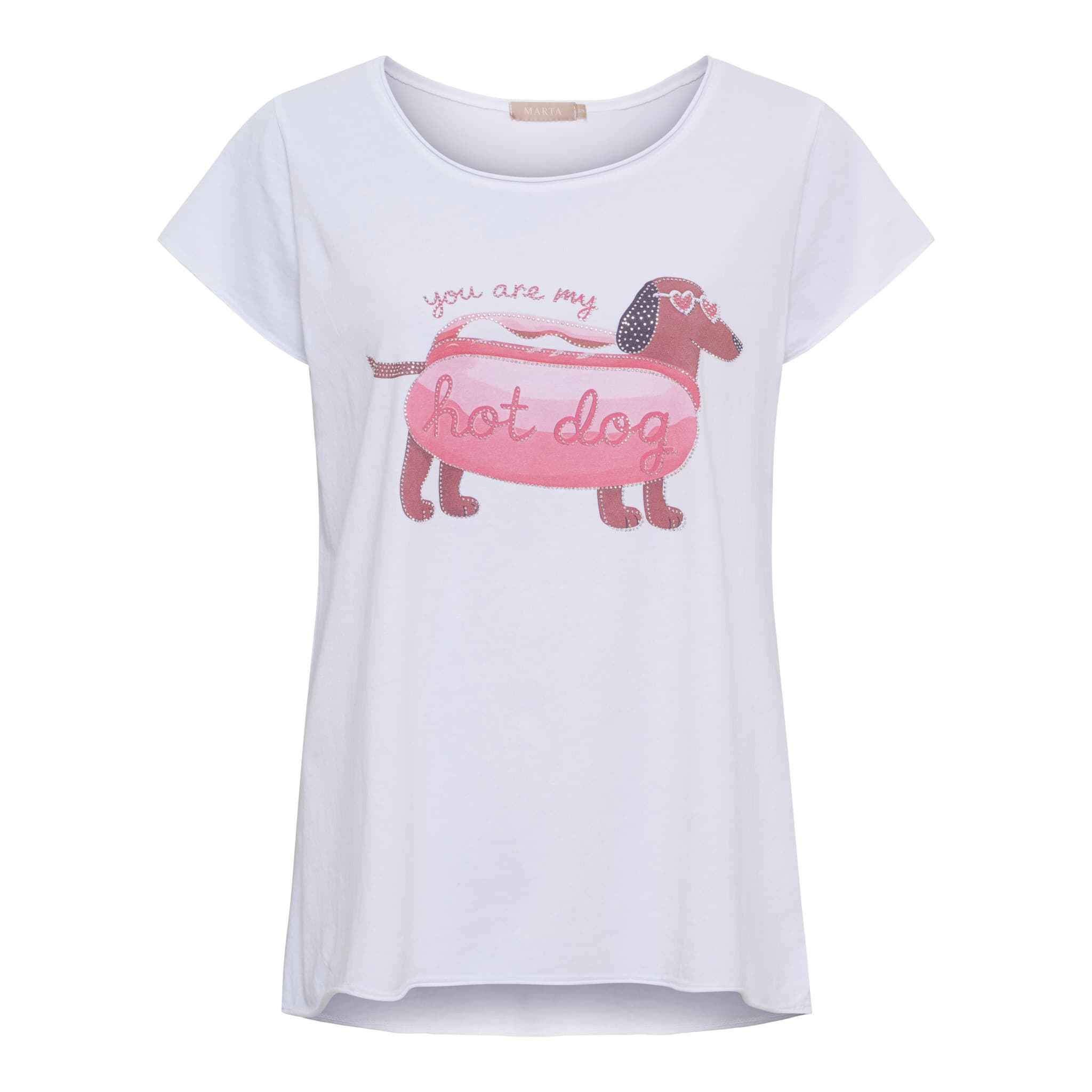 MARTA MdcMarie T-shirt - Hvid t-shirt 1535 Hotdog