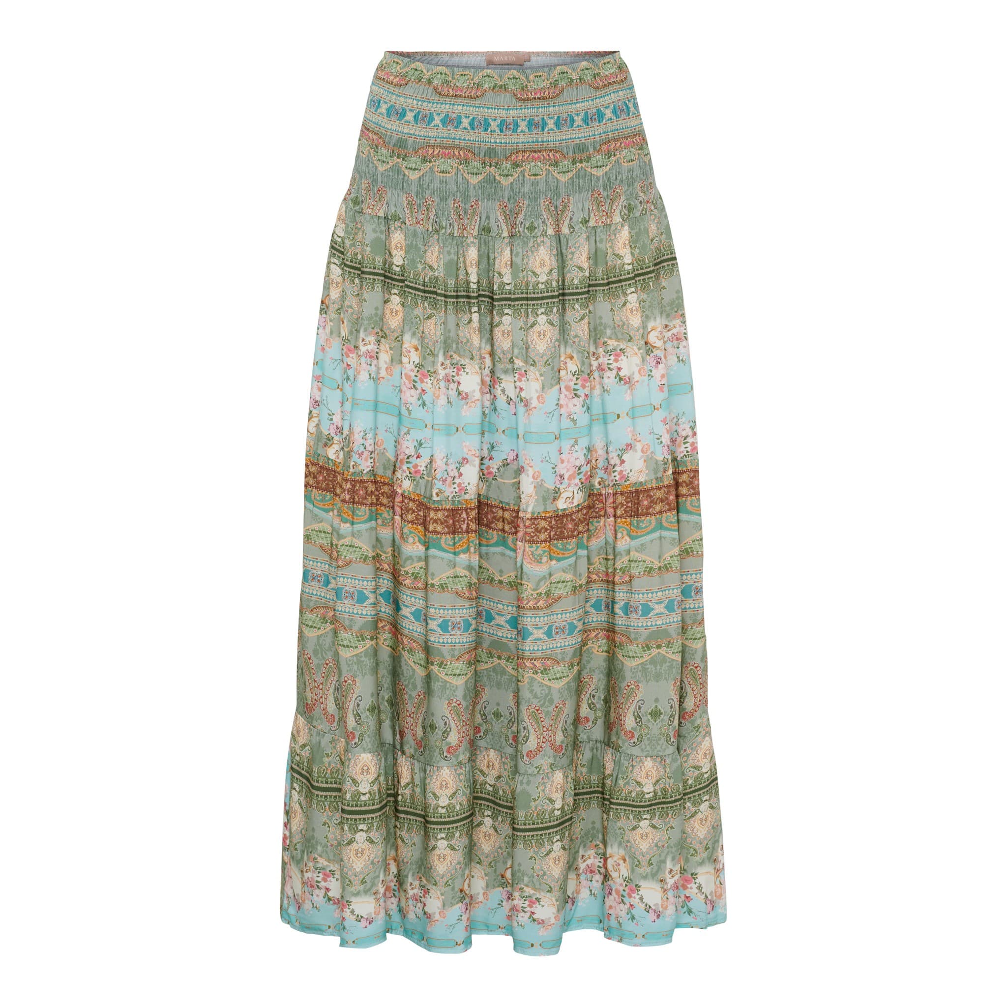 Marta MdcPrincess Skirt - Printet nederdel 5201 Kaki6534tpk