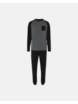 JBS bambus jersey pyjamas i sort til herre Sort L