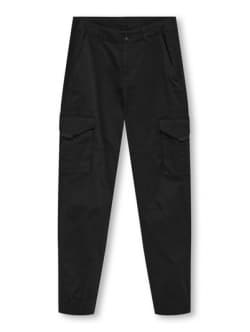 KIDS ONLY KOBMAXWELL cargo bukser i sort til drenge Sort 152