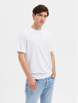 Selected Homme t-shirt i hvid til herre XL Hvid