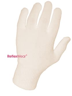 ReflexWear®  Tynd Handsker med fingre i naturale. Unisex L Naturale