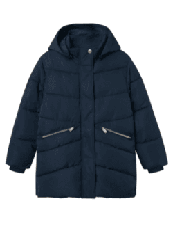 Name It Lang Pufferjakke i navy til piger 128