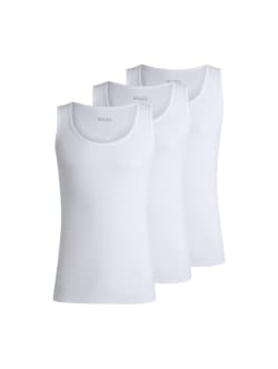 BOSS 3pak tank top i hvid til herre M Hvid