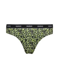 HUGO thong m. leopard print til kvinder XL