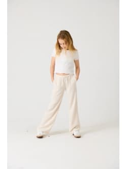 KIDS ONLY Linen bukser straight fit i beige til piger 116