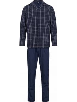 JBS pyjamas woven med vævet bomuld i navy til herre. M