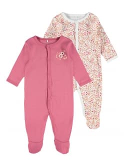 Name it 2-pak pyjamas dragt i lyserød til piger 68