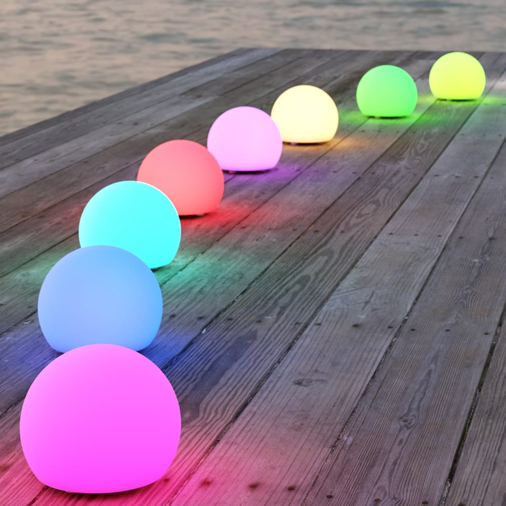 ShapeLight klotformad lampa - solpanel/USB, 20 cm. (ljusfärg kan inställas/ändras)