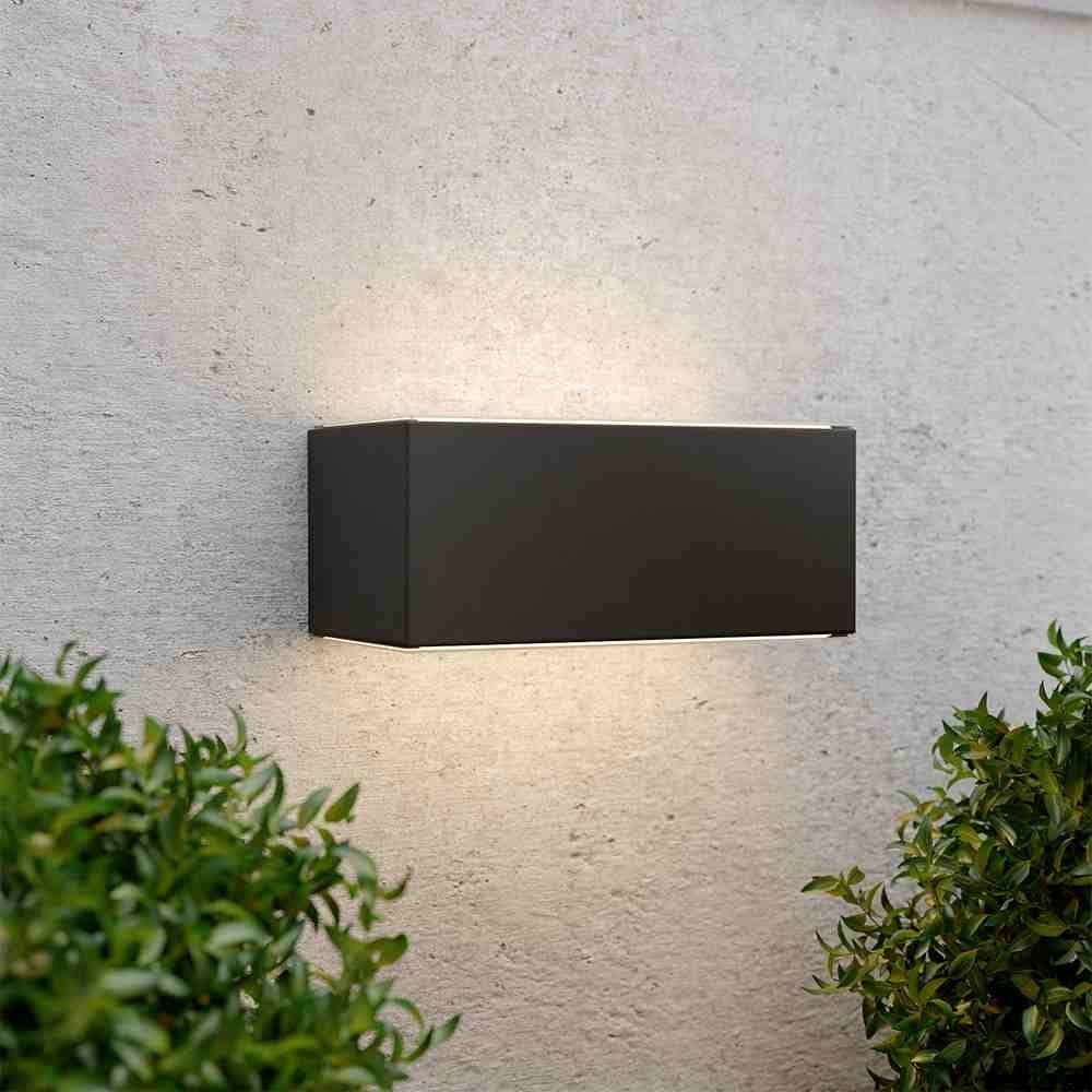 Chelsea solcellsvägglampa (antracit)