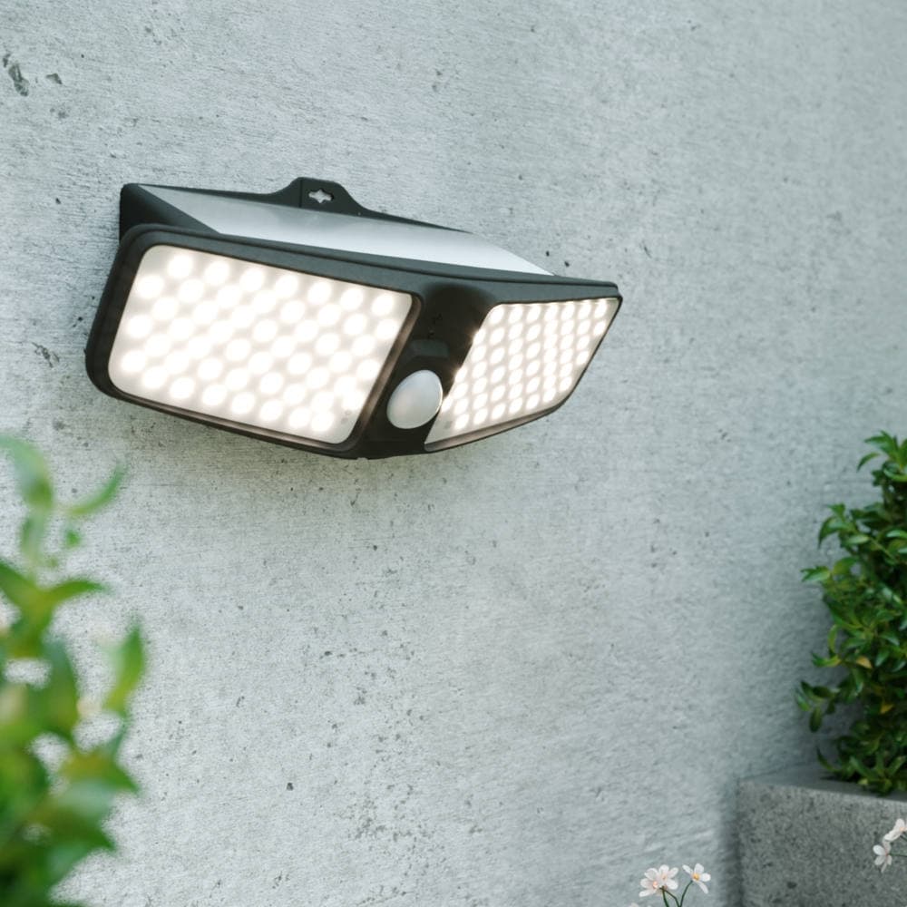 Eco Wedge Twin solcellsstrålkastare (350 lumen)