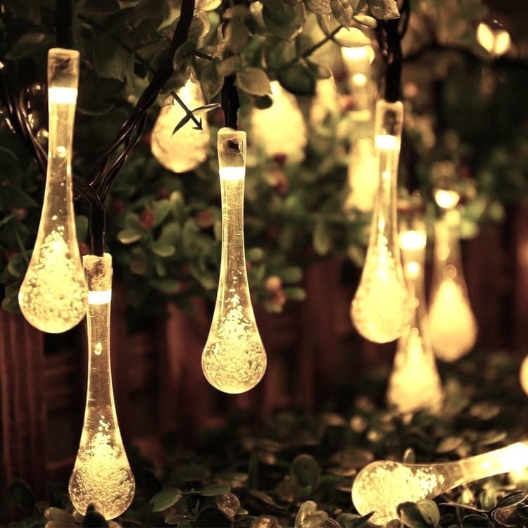 Aurora PRO solcellsslinga med ljusdroppar, (100 LED)