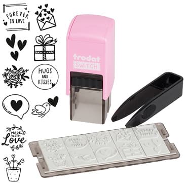 Trodat Switch Stempelsæt - Love Messages